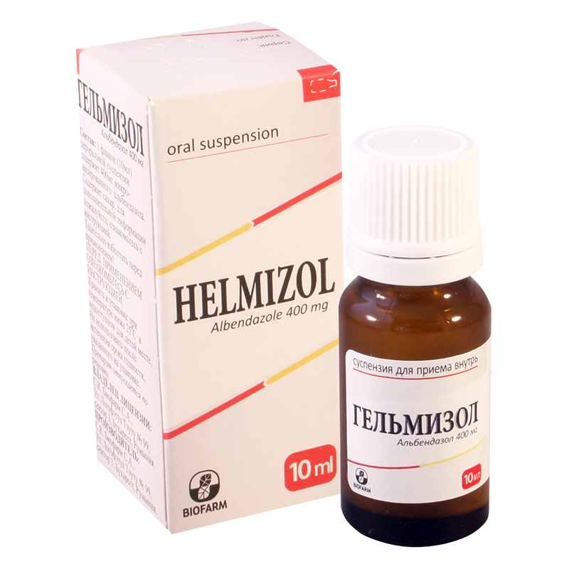 Helmizol 400mg/10ml 10ml susp