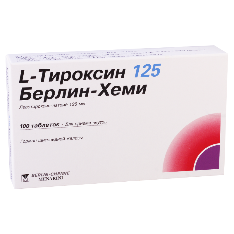 L-thyroxin 125mkg #100t