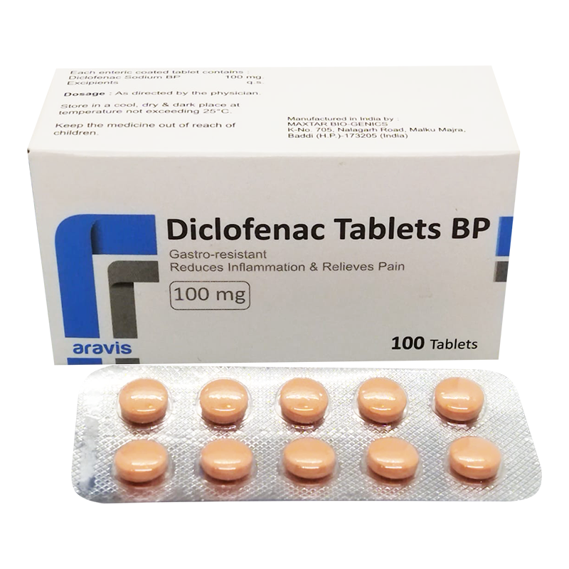 Diclofenac 100mg BP #100t