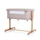 Co-sleeping crib with drop sid