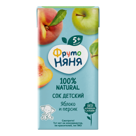 Fruto- apple and peach juice 0