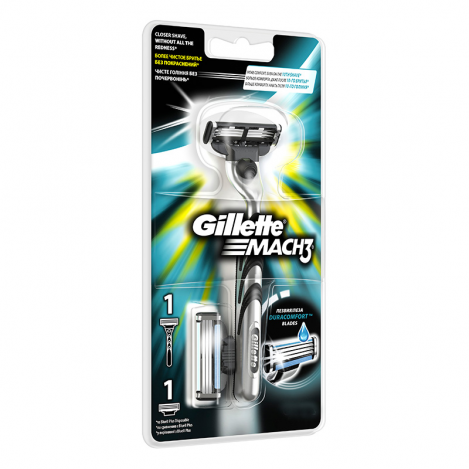 Gill-Mach 3 razor+2cart 0706