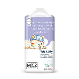 BB KITTY DIAPERS M 52 PSC