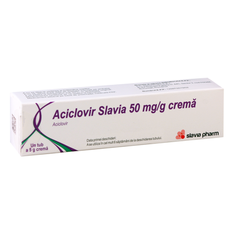 Ацикловир Славиа 5% 5г крем