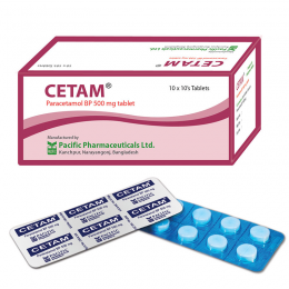 Paracetamol(Cetam)500mg#10t