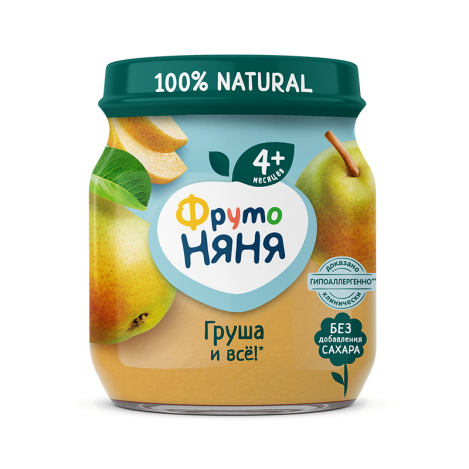 Natural pear puree100g5607