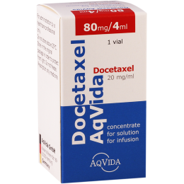 Docetaxel aqvida 80mg/4ml fl