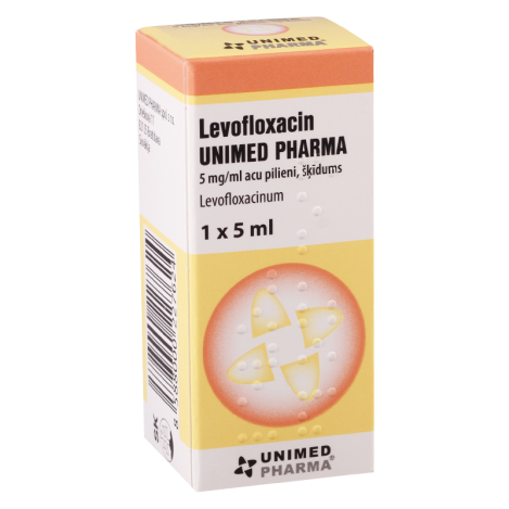 Levofloxacin 5mg/ml 5ml eye dr