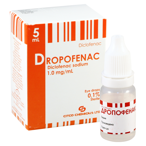 Dropofenac 0.1% 5ml eye drops