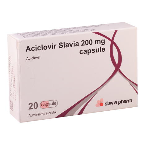Aciclovir Slavia 200mg#20caps