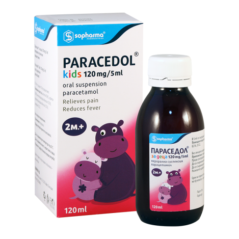 Paracedol kids120mg/5ml120ml 