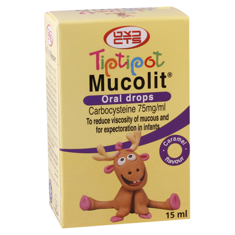 Tiptipot mucolit75mg/ml15ml dr