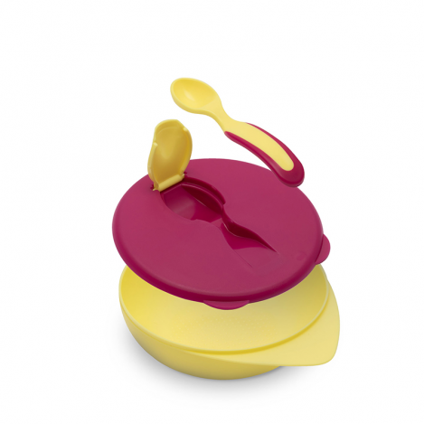 Baboo Bowl with cover/spoon Re