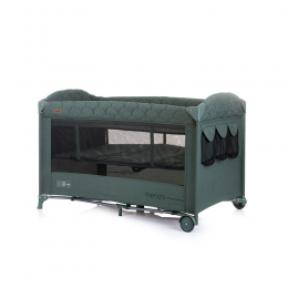 Foldable travel cot with drop 