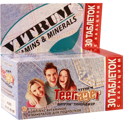 Vitrum teenager #30t chew.