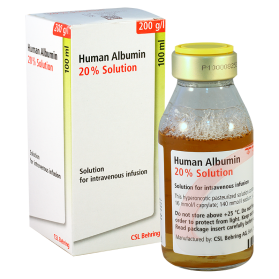 ალბუმინი (ალბურექსი)20% 100მლ