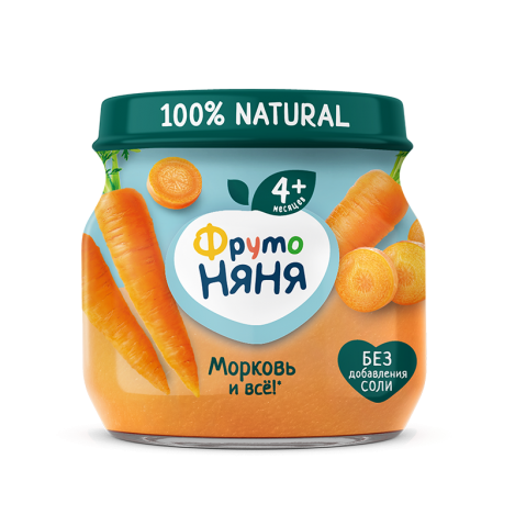 фруто–Пюре с морковью 80г