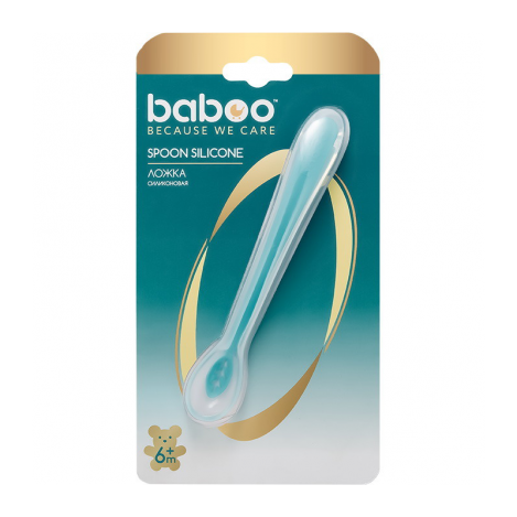Baboo Soft silicone spoon 6+