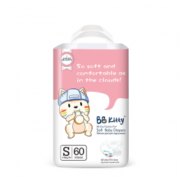 BB KITTY DIAPERS S 60 PSC