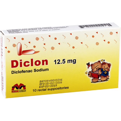 Diclon 12.5mg #10rect.suppos