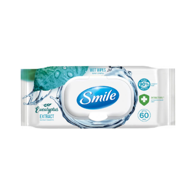 Влажные салфетки Smile, с экст