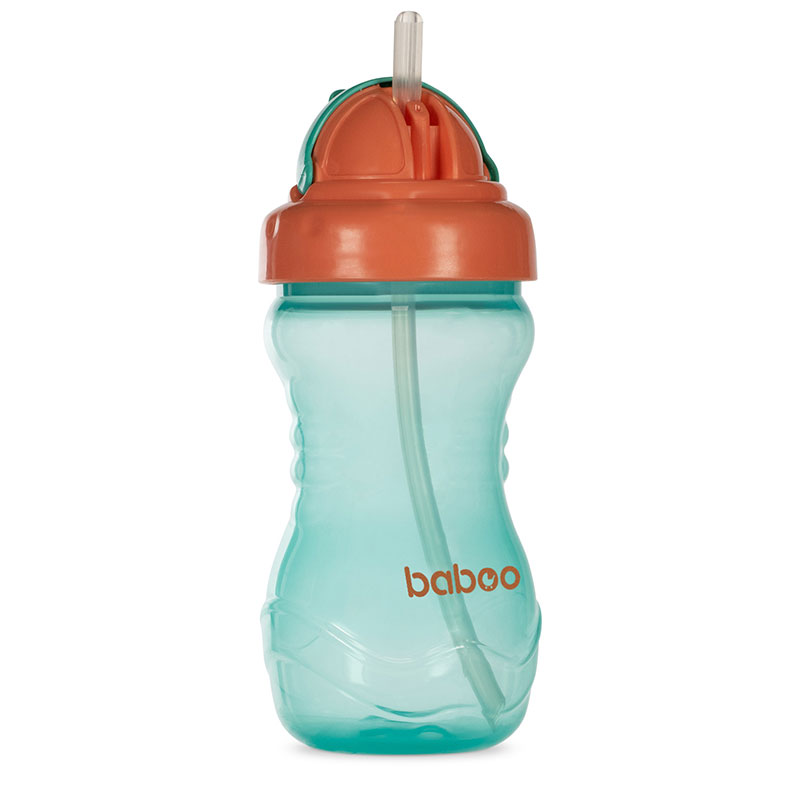 Baboo cup with silicone straw,