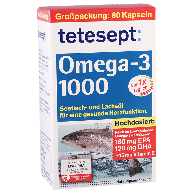 Tetesept omega-3 1000mg#80t