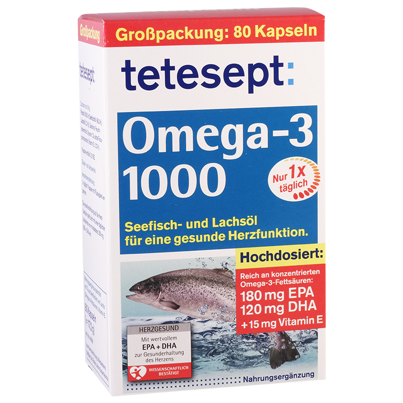 Tetesept omega-3 1000mg#80t