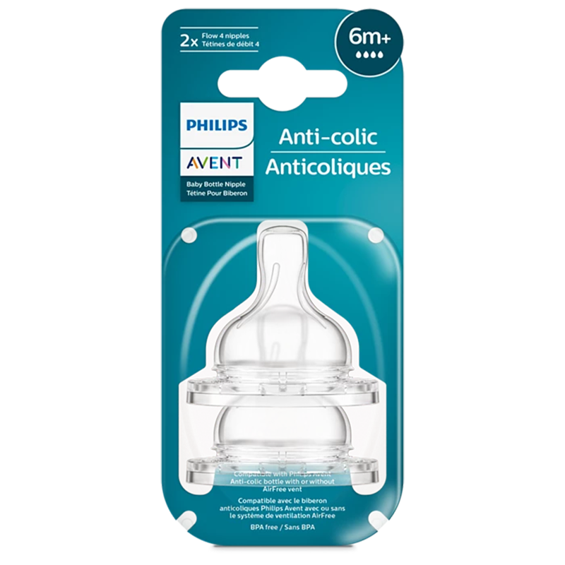 2 pieces Anti-colic nipple 6m+