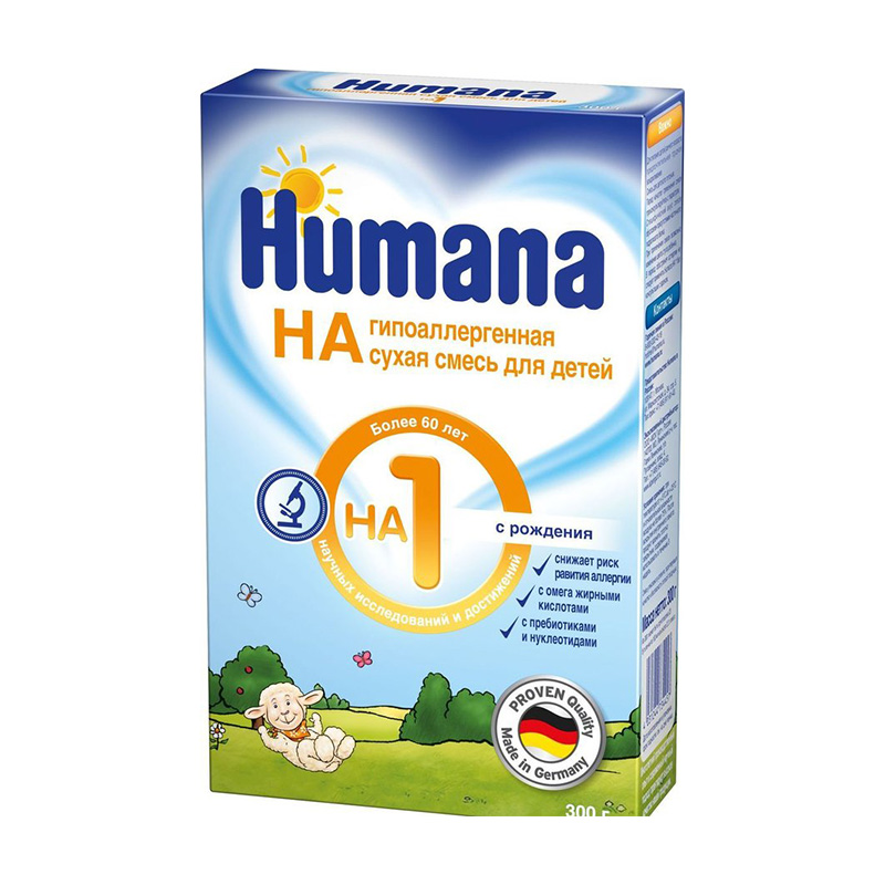 ჰუმანა HA1 ჰიპოალერგიული საწყისი კვება 300გ