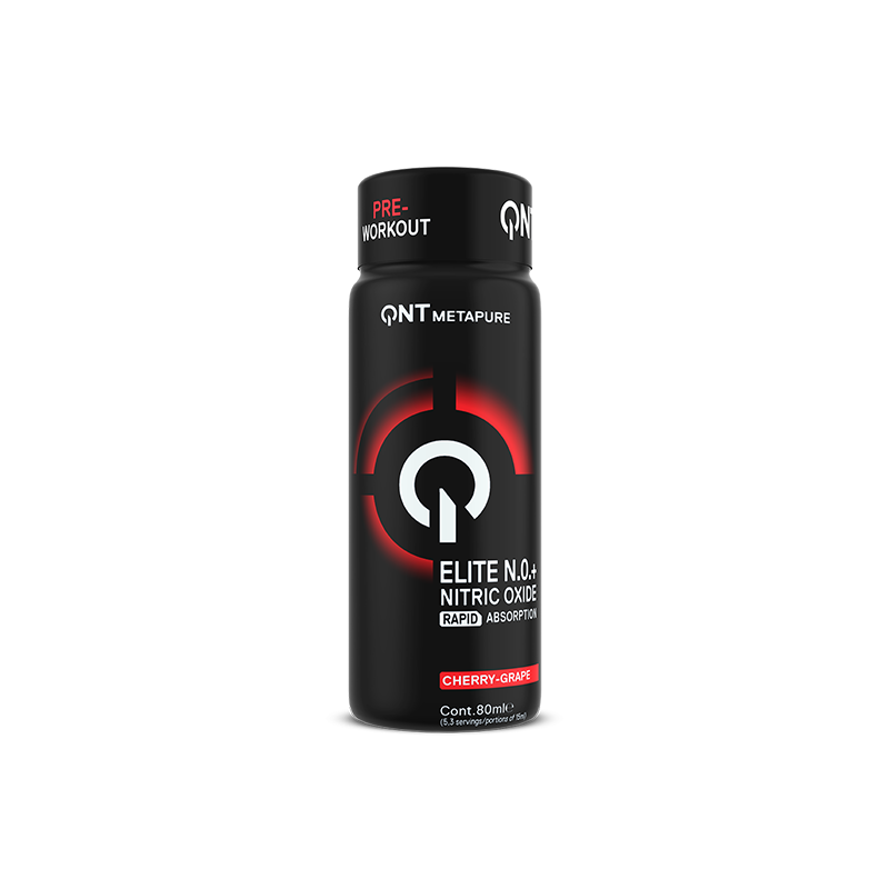ქიუენთი-QNT-ენერგიის მოსამატებელი Elite N.0.+ Pre Workout ალუბალი/ყურძნის არომატ