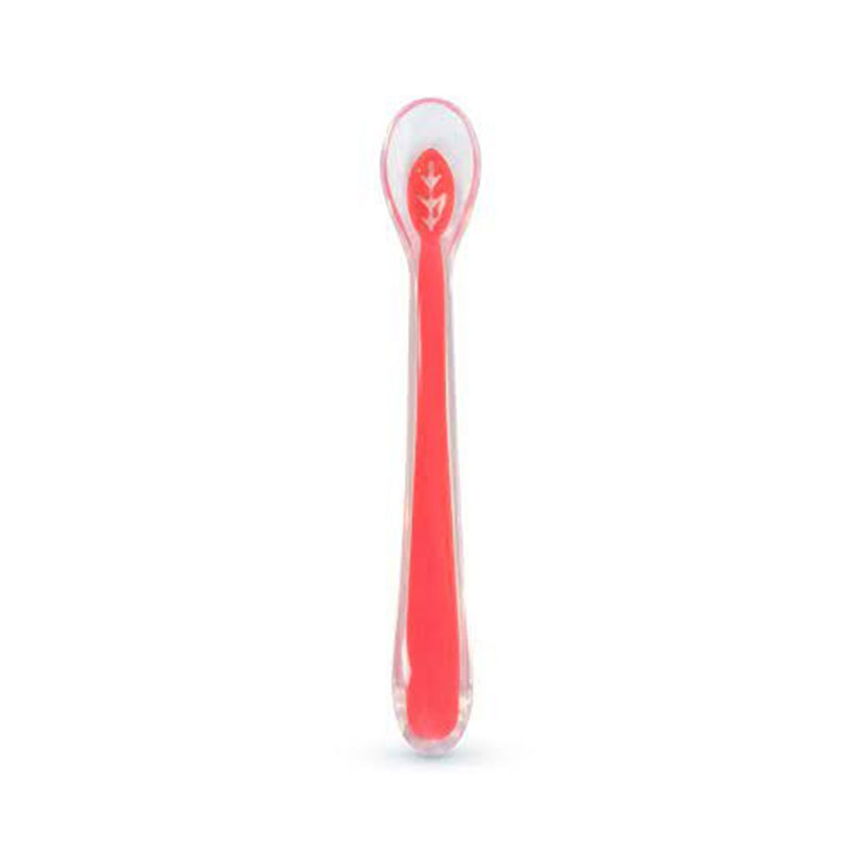Baboo Soft silicone spoon, Red