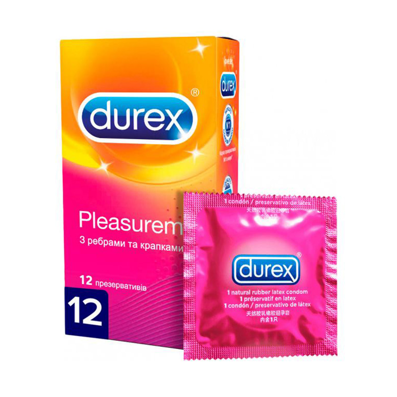 Презерват.Durex Pleasuremax#12