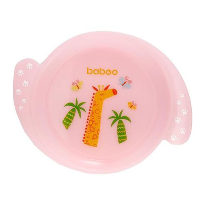 Baboo - Тарелка розовая 6+ 001
