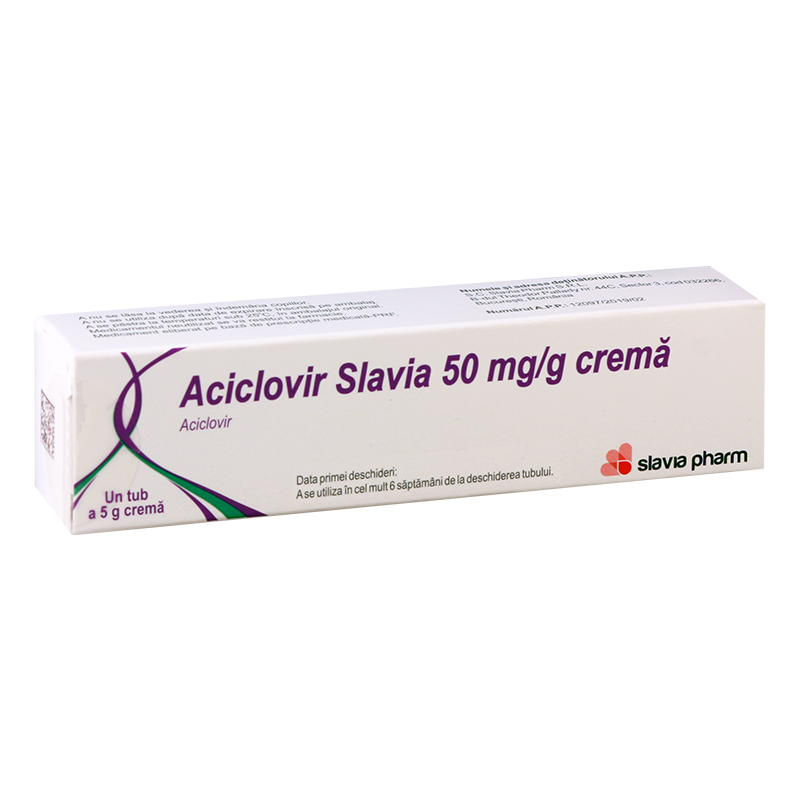 Aciclovir Slavia 5% 5g cream