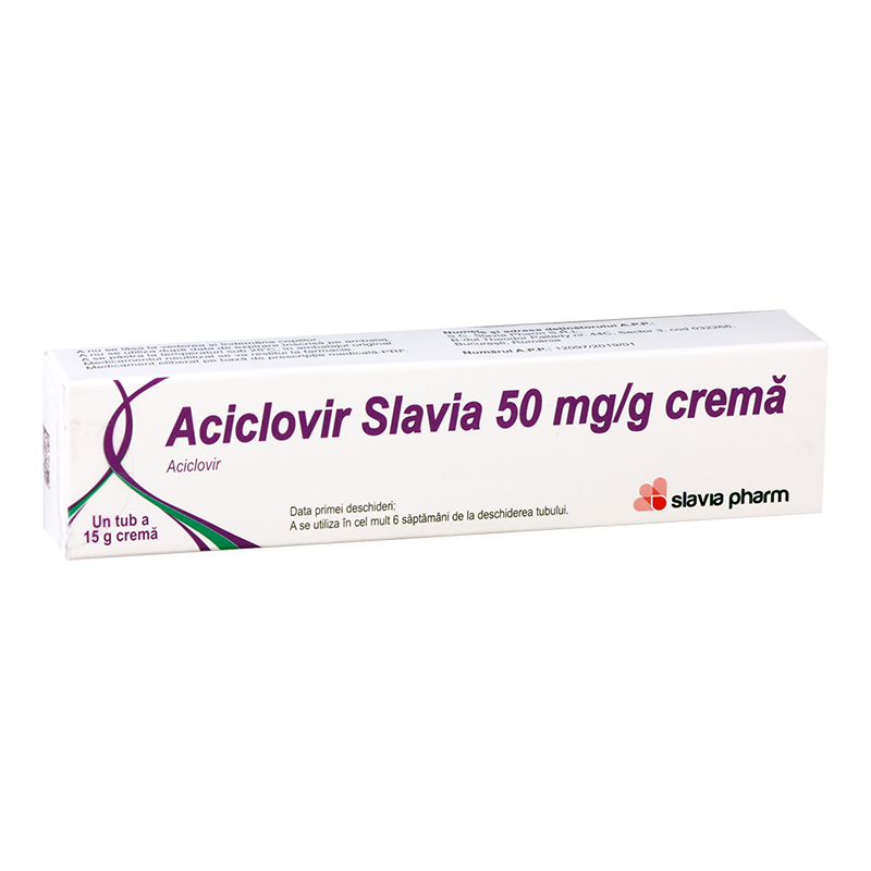 Ацикловир Славиа 5% 15г крем