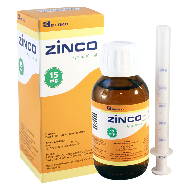 Zinco 15mg/5ml 100ml syrup