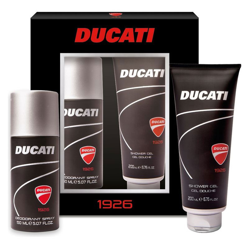 დიამონდ - სასაჩუქრე ნაკრები DUCATI 1926  მამაკაცის (დეოდორანტი 150მლ + შხაპის გე