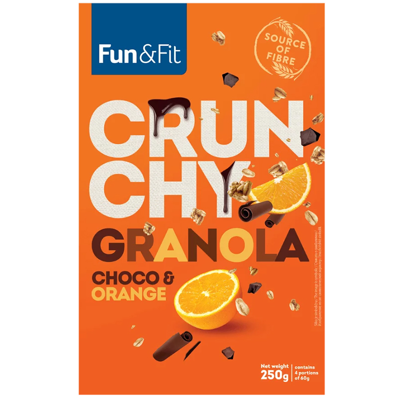 CRUNCHYGRANOLA CHOCOORANGE250g