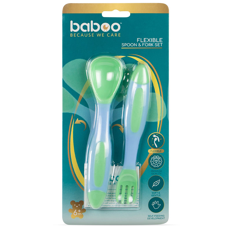Baboo - Flexible spoon/fork 6+