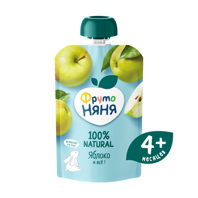 Fruto - Пюре из яблока пауч 90гр