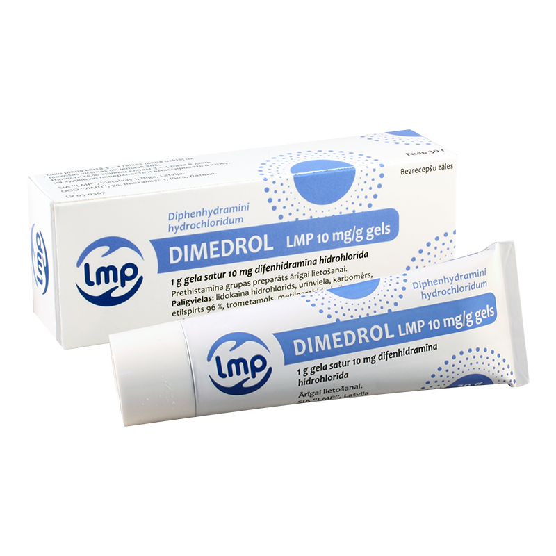 Dimedrol 10mg/g 30g gel tub
