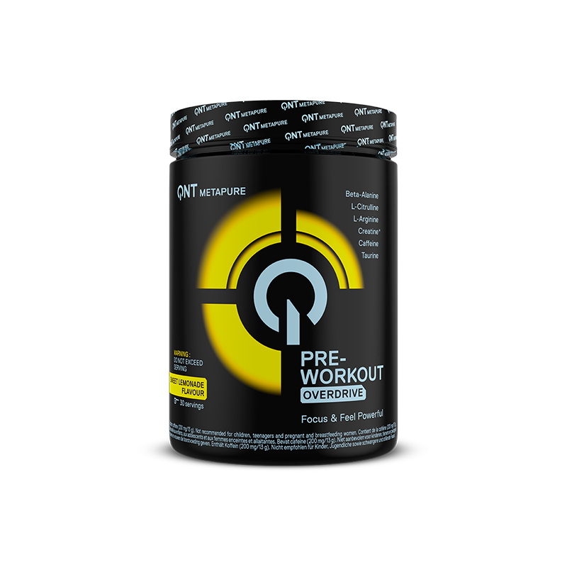 ქიუენთი-QNT-ენერგიის მოსამატებელი pre workout (4000მგ ბეტა-ალანინი)  ლიმონათის ა