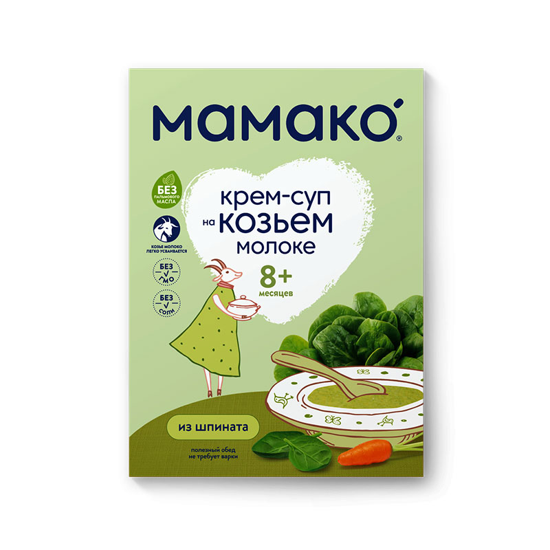 MAMAKO Крем-суп из шпината на