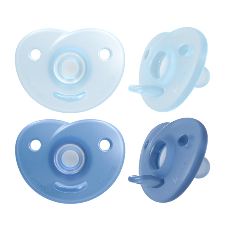 Curved Soothie, 0-6m, 2-pack, 