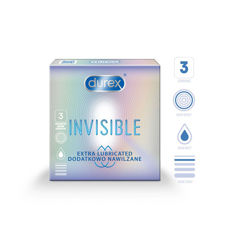 პრეზ-დურექს invisible Extra Lube #3