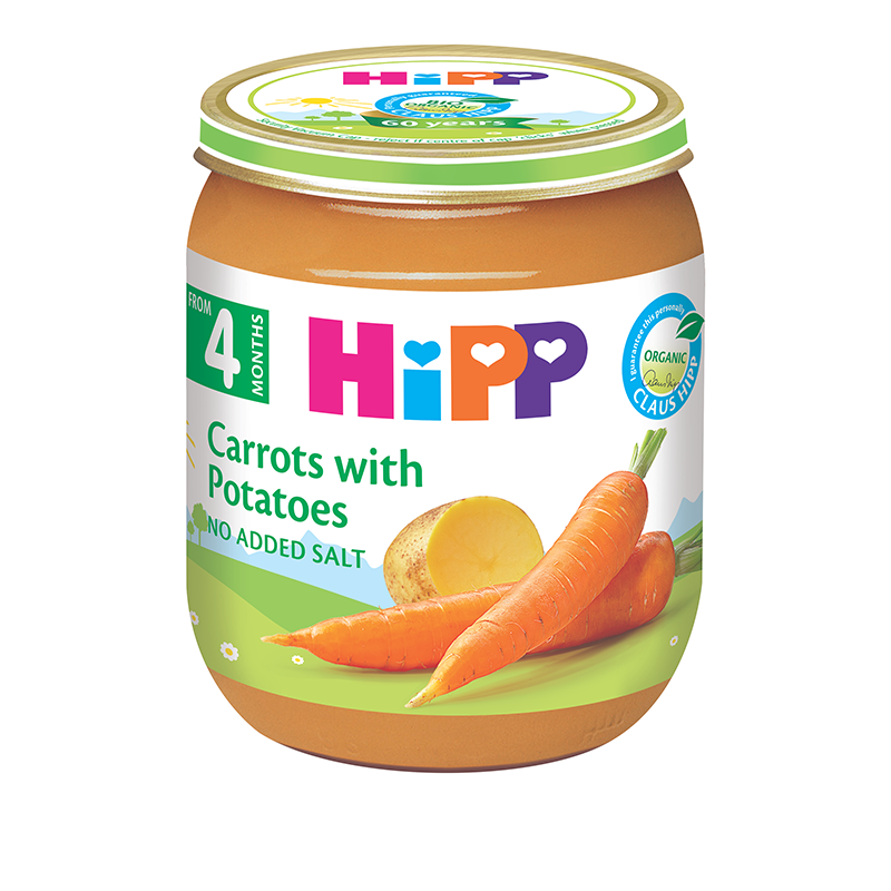 Овощное пюре Хипп. Hipp 4+ пюре. Детское пюре из моркови Хипп. Морковное пюре для грудничка.