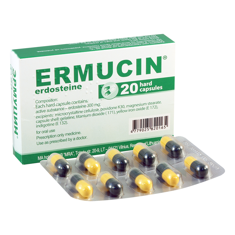 Ermucin 300mg #20caps
