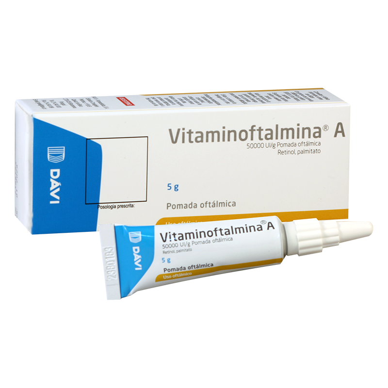 Витаминофталмин А 5г гл/мазь