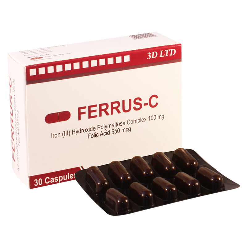 Ferrus-C 100mg+500mg#30caps